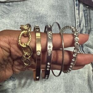 Free w/ purchase  Fashion Jewelry - Gold and Silver Bracelets